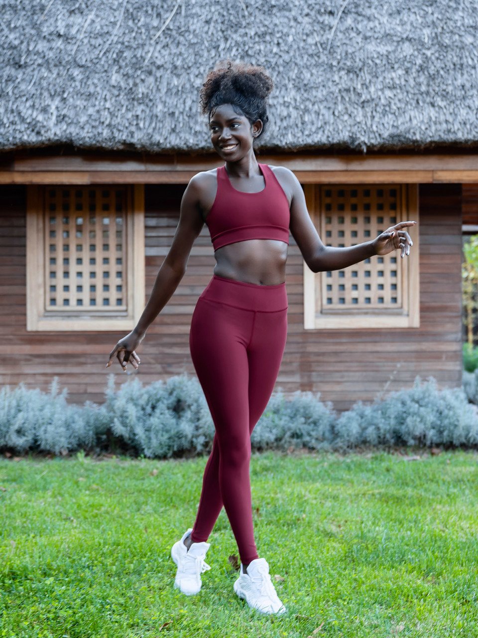 Arkadan Cepli Tayt Bordo Renk 1154