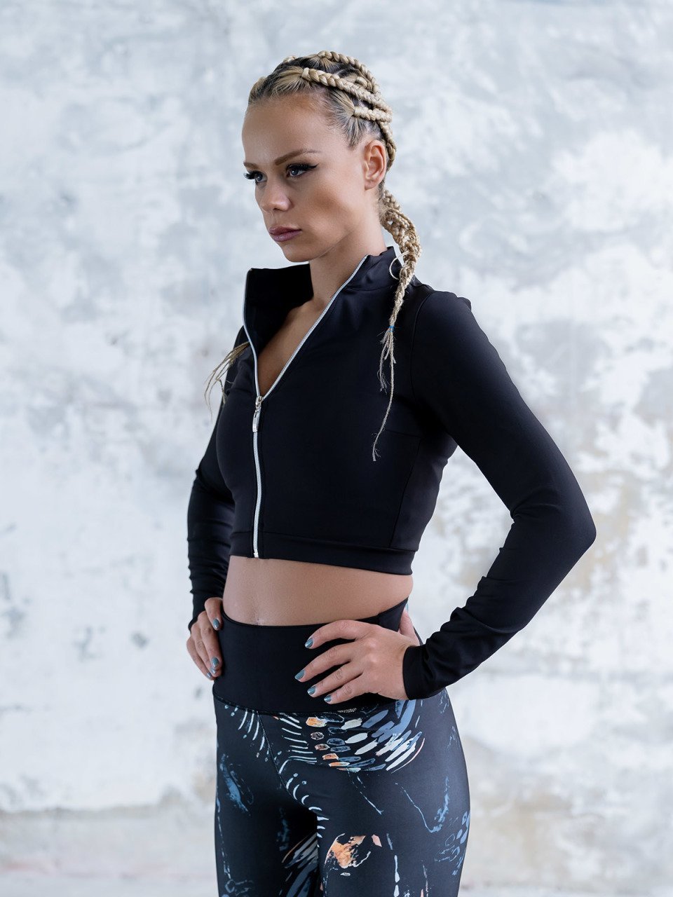 Desenli Ekstra Yüksek Bel Spor Tayt 1163