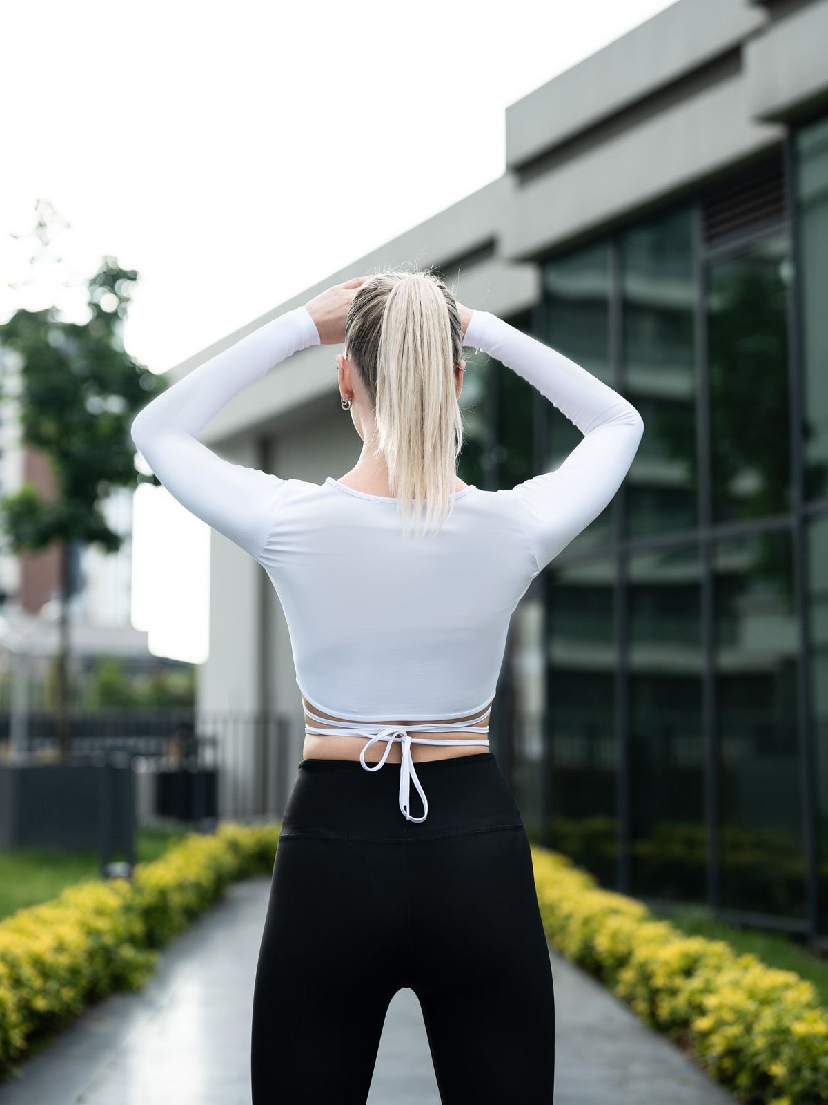 İp Detaylı Beyaz Tshirt 066