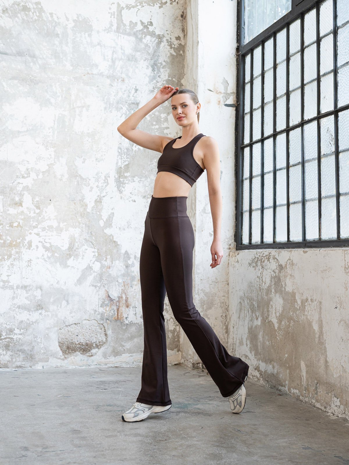 İspanyol Paça Tayt Kahverengi 1263