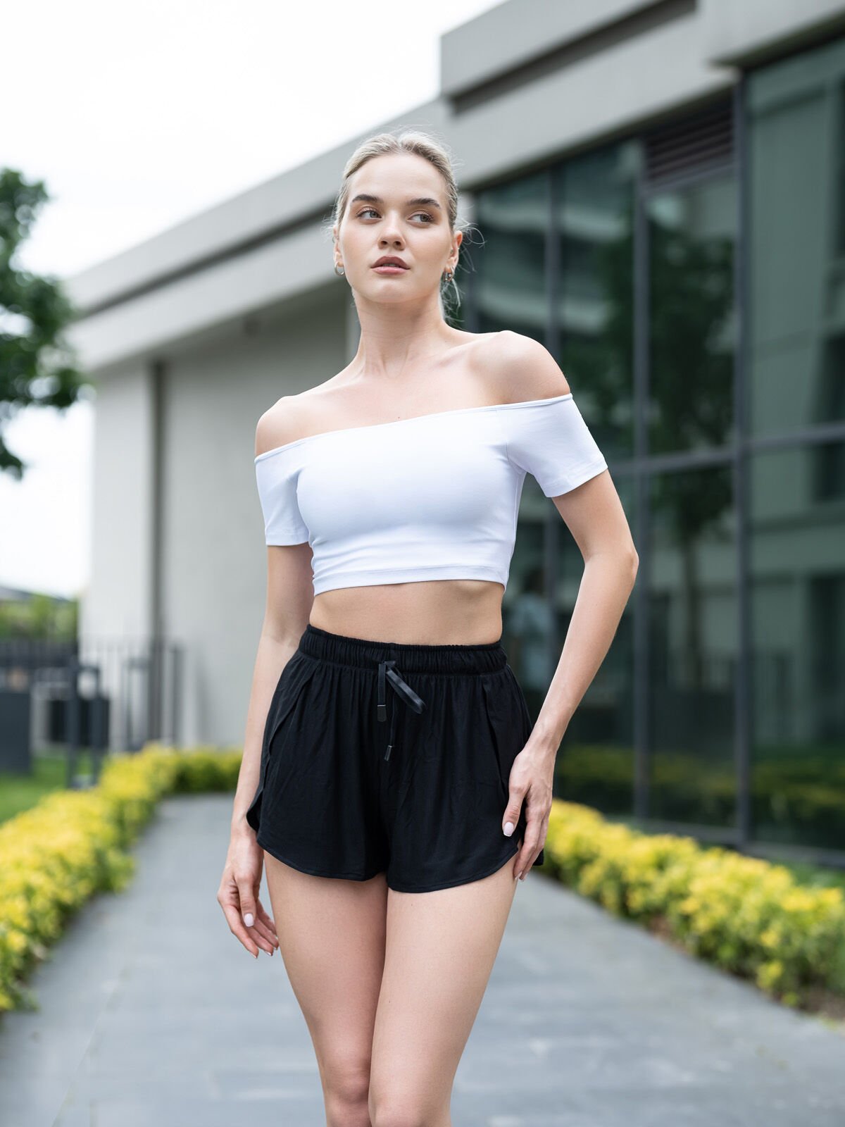 Beli Lastikli Şort 5037