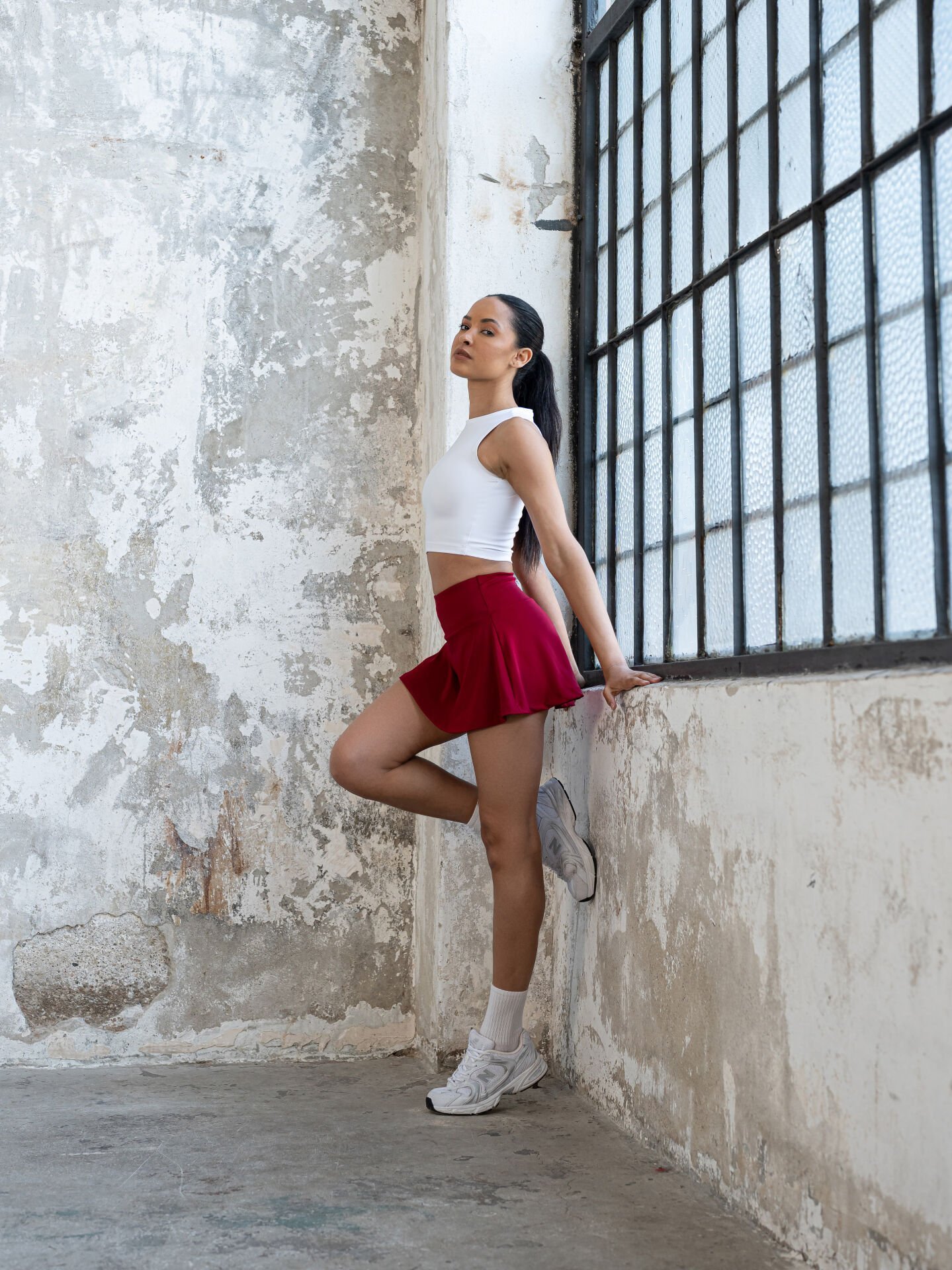 Tenis Eteği Bordo Renk 484