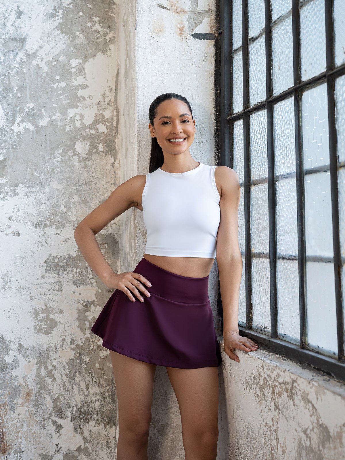 Tenıs Eteği Mürdüm Rengi 489