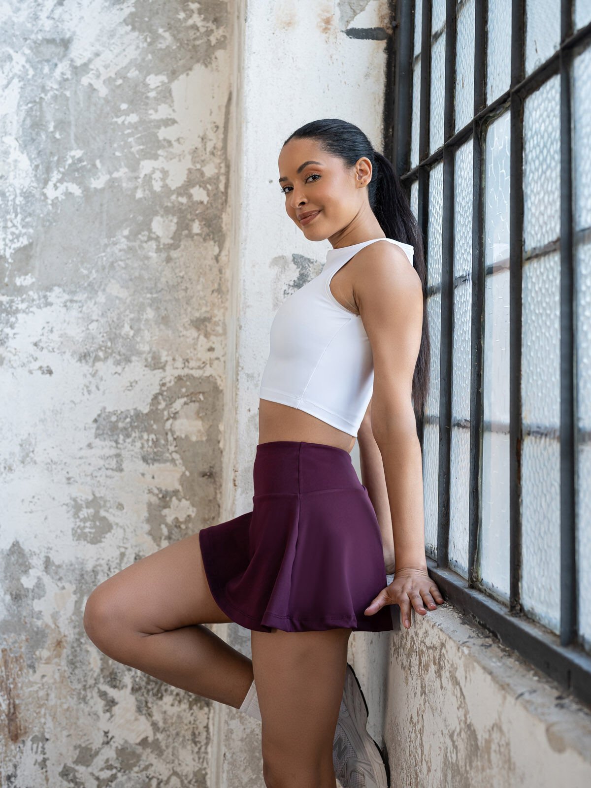 Tenıs Eteği Mürdüm Rengi 489