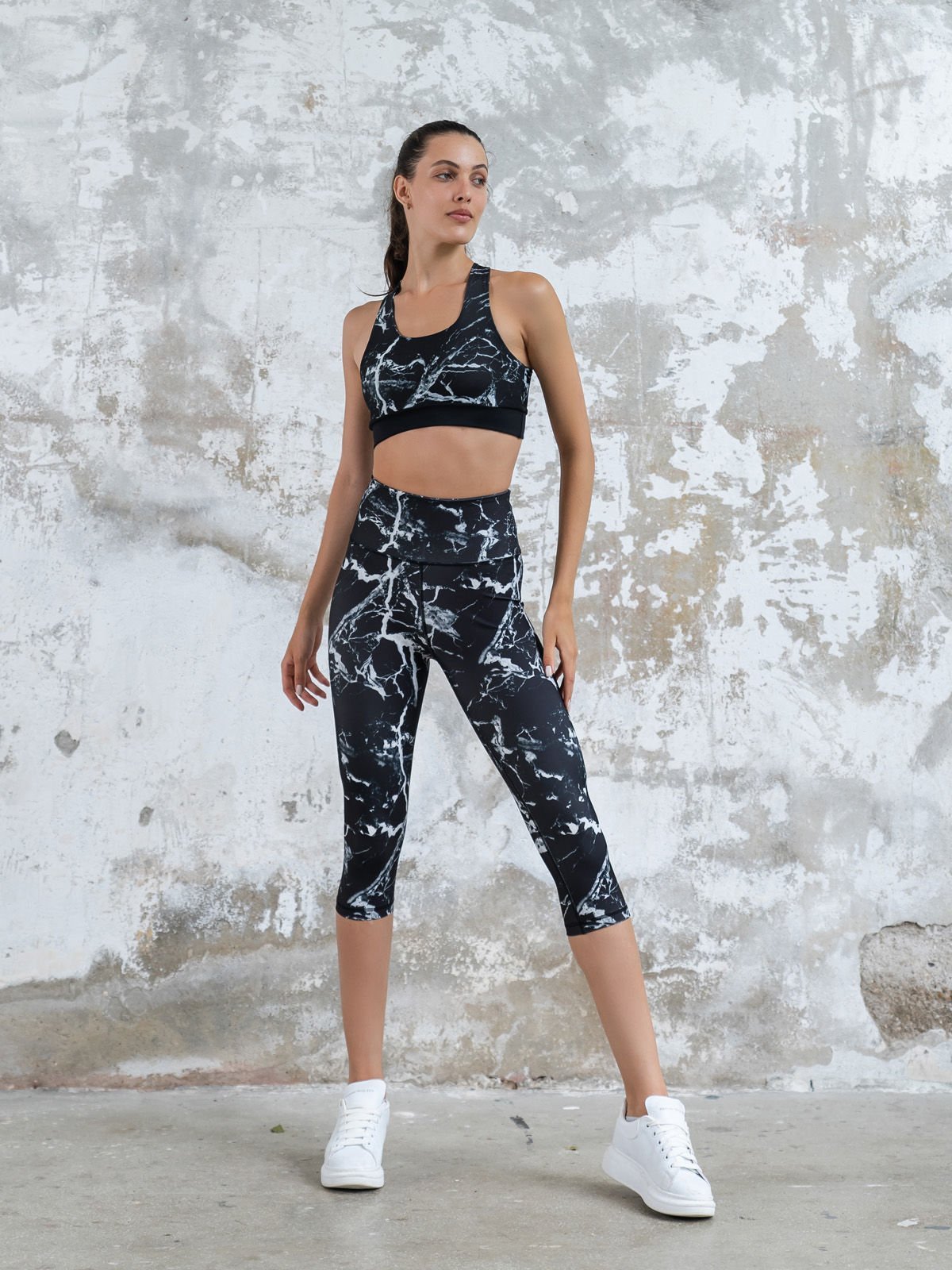 Kapri Desenli Spor Tayt 976