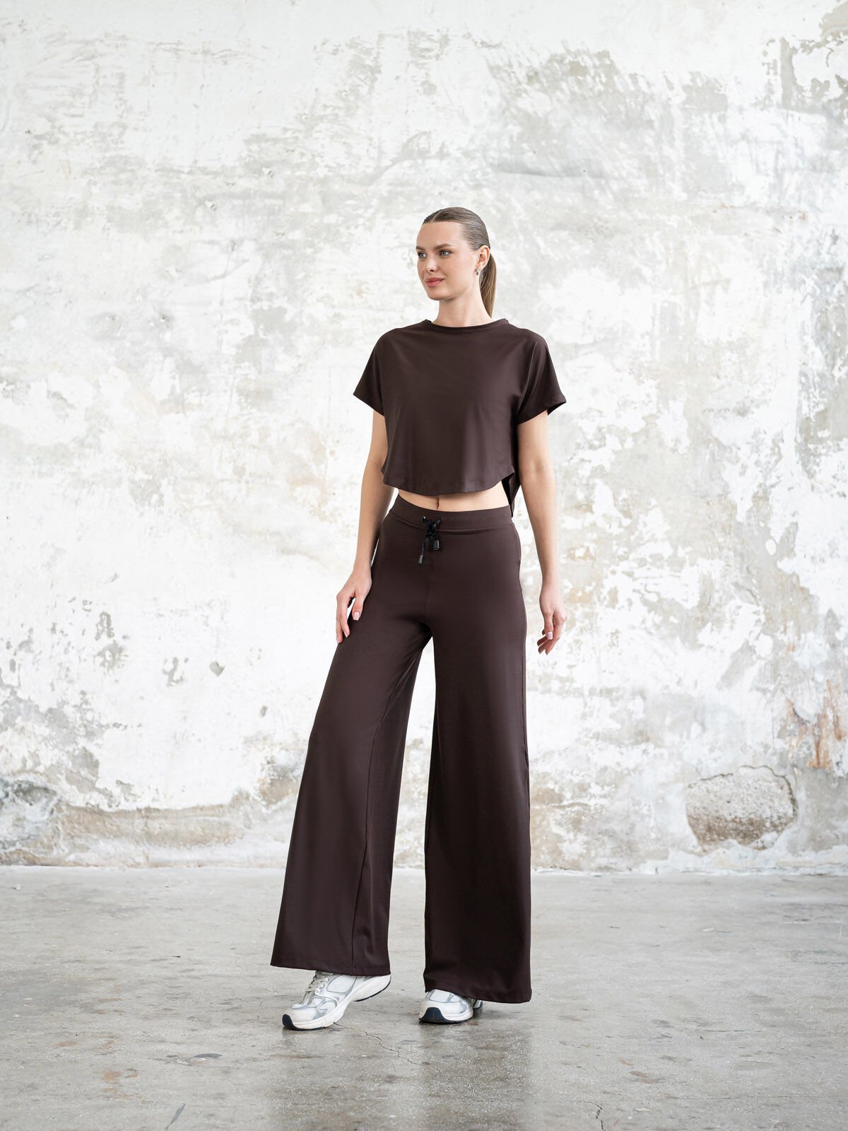 Yoga Tshirt Kahverengi 044