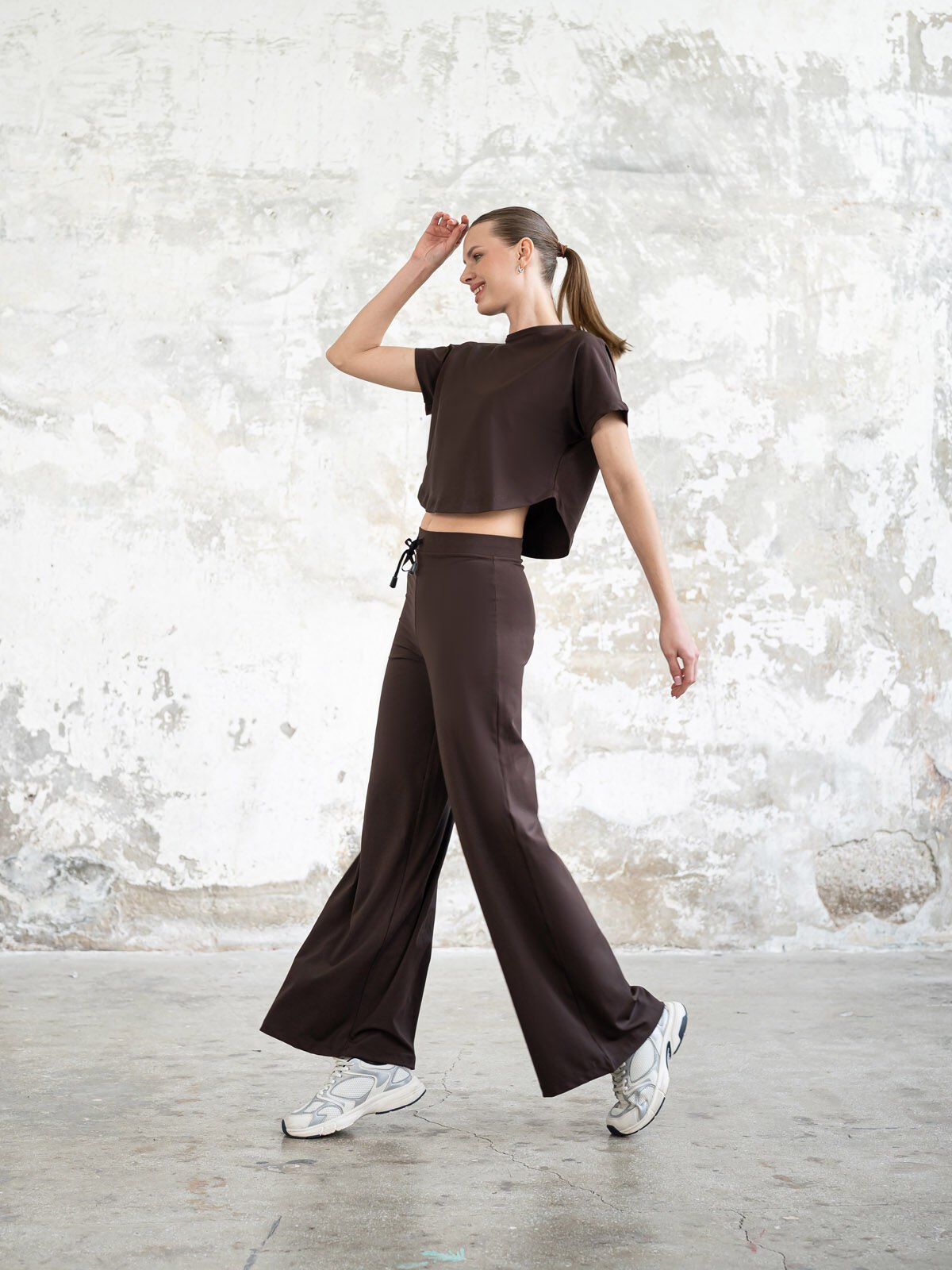 Yoga Tshirt Kahverengi 044