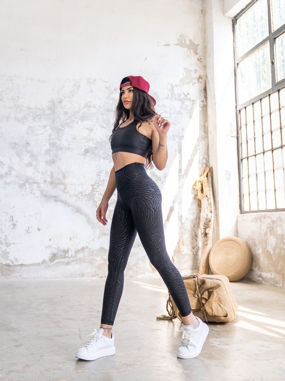 Deri Görünümlü Tayt 1194