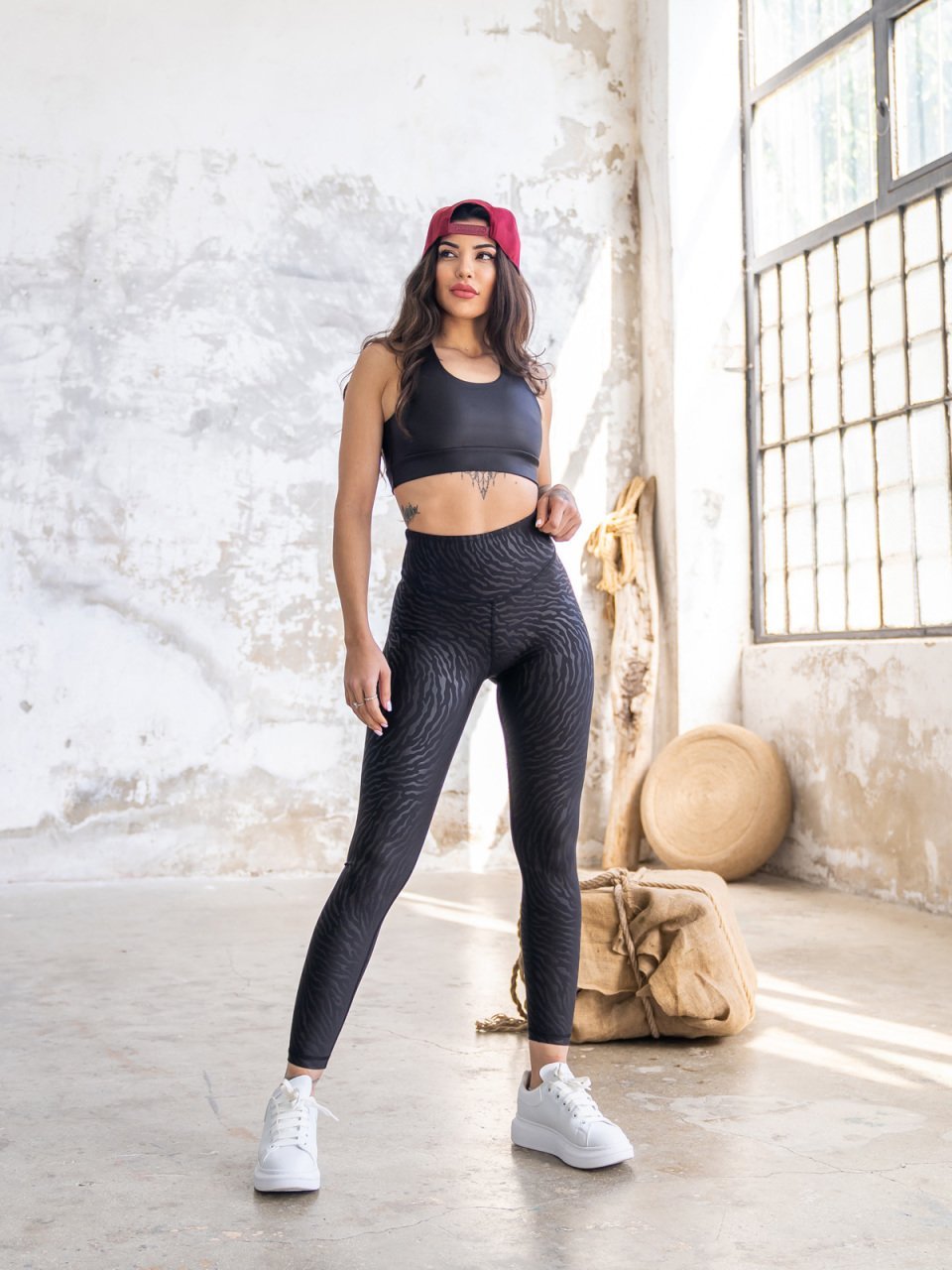 Deri Görünümlü Tayt 1194