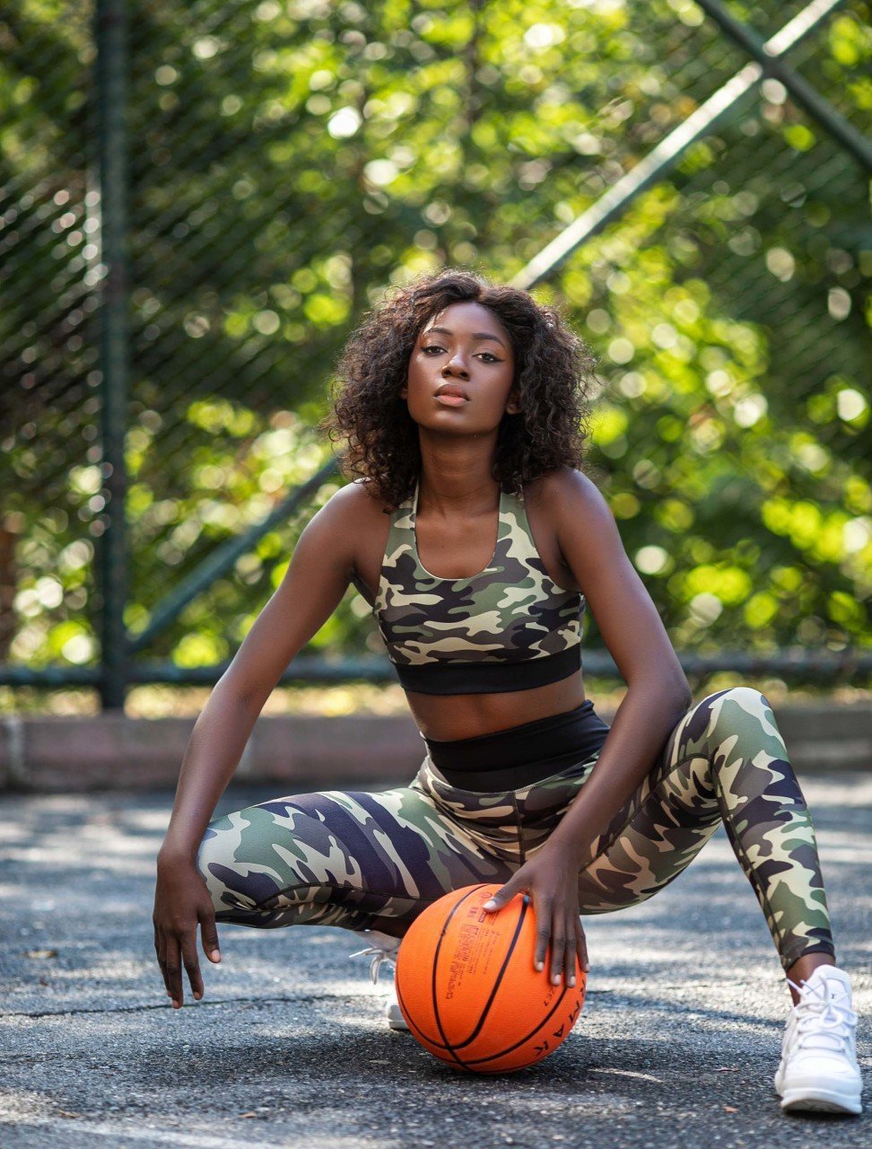 Desenli Ekstra Yüksek Bel Spor Tayt 889