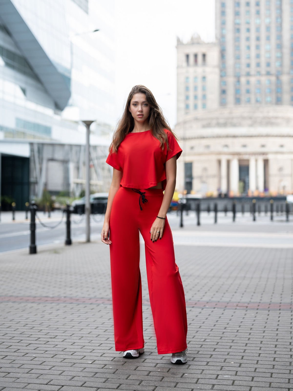 Mumbai Yoga Pantalonu Kırmızı Renk 449