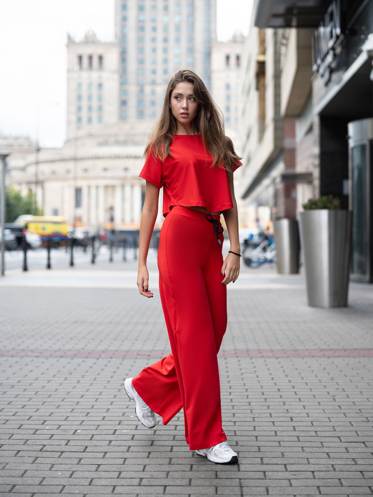 Mumbai Yoga Pantalonu Kırmızı Renk 449