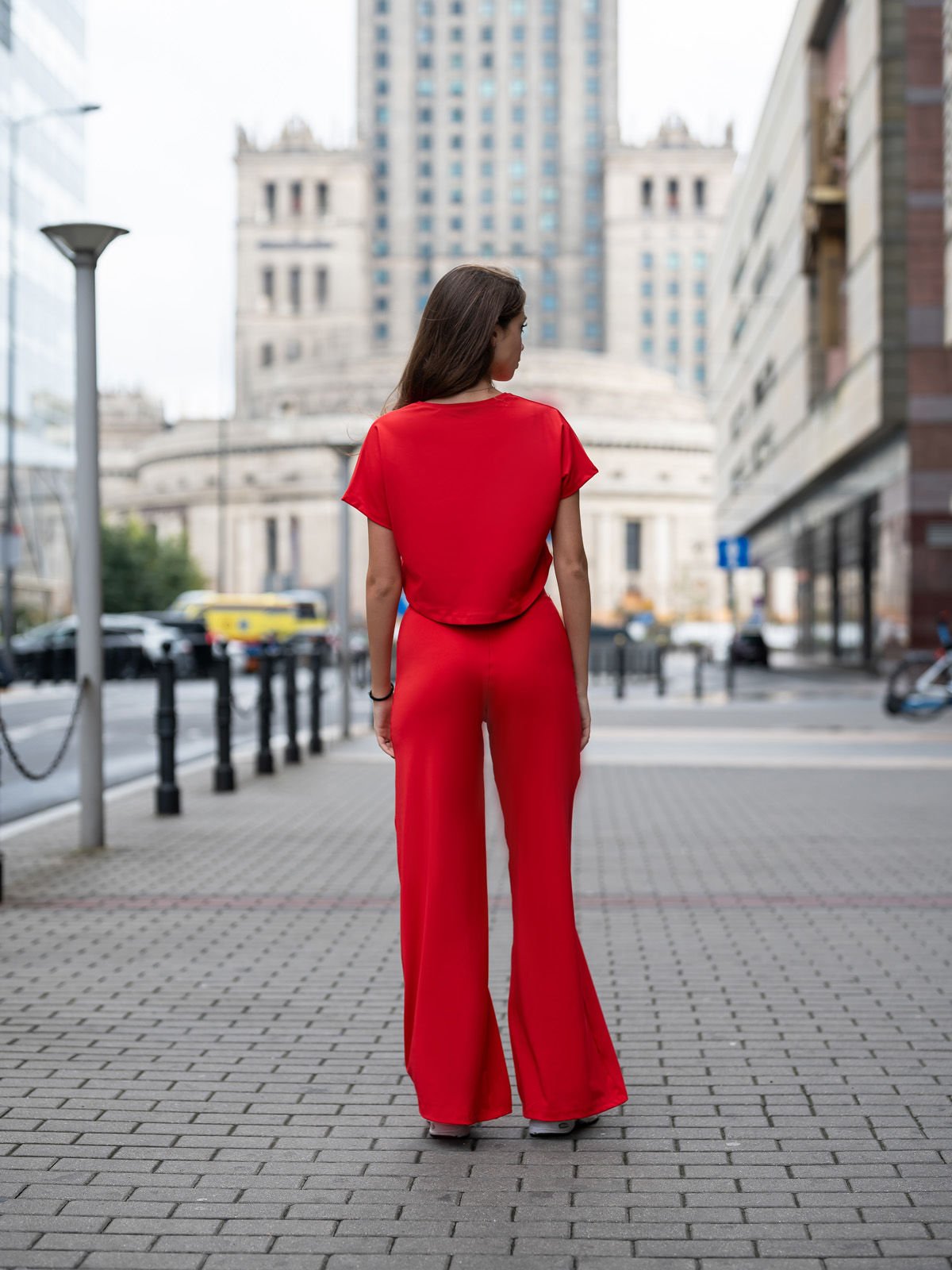 Mumbai Yoga Pantalonu Kırmızı Renk 449