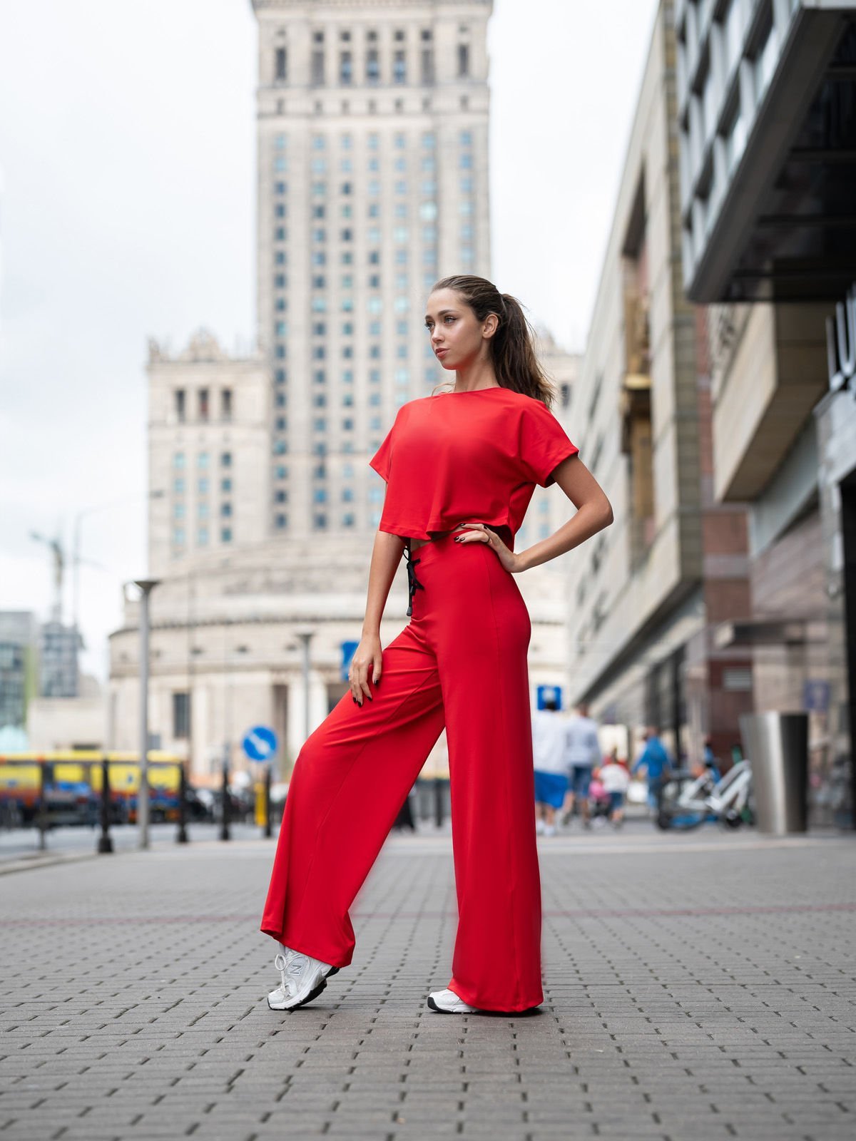 Mumbai Yoga Pantalonu Kırmızı Renk 449