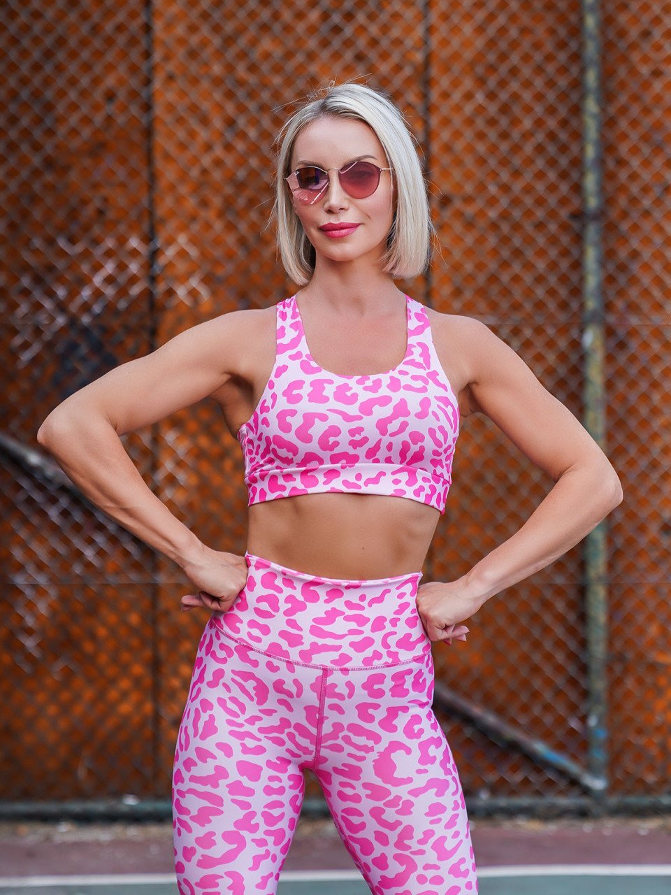 Desenli Ekstra Yüksek Bel Spor Tayt 1112