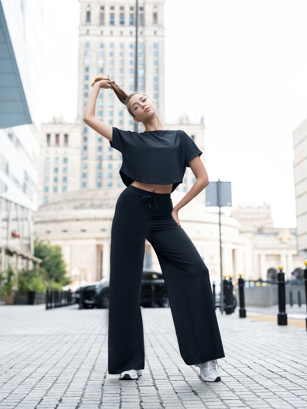 Yoga Tshirt Siyah Renk 100