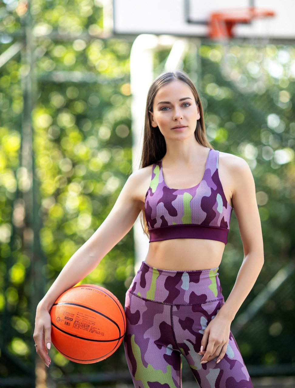 Desenli Ekstra Yüksek Bel Spor Tayt 908