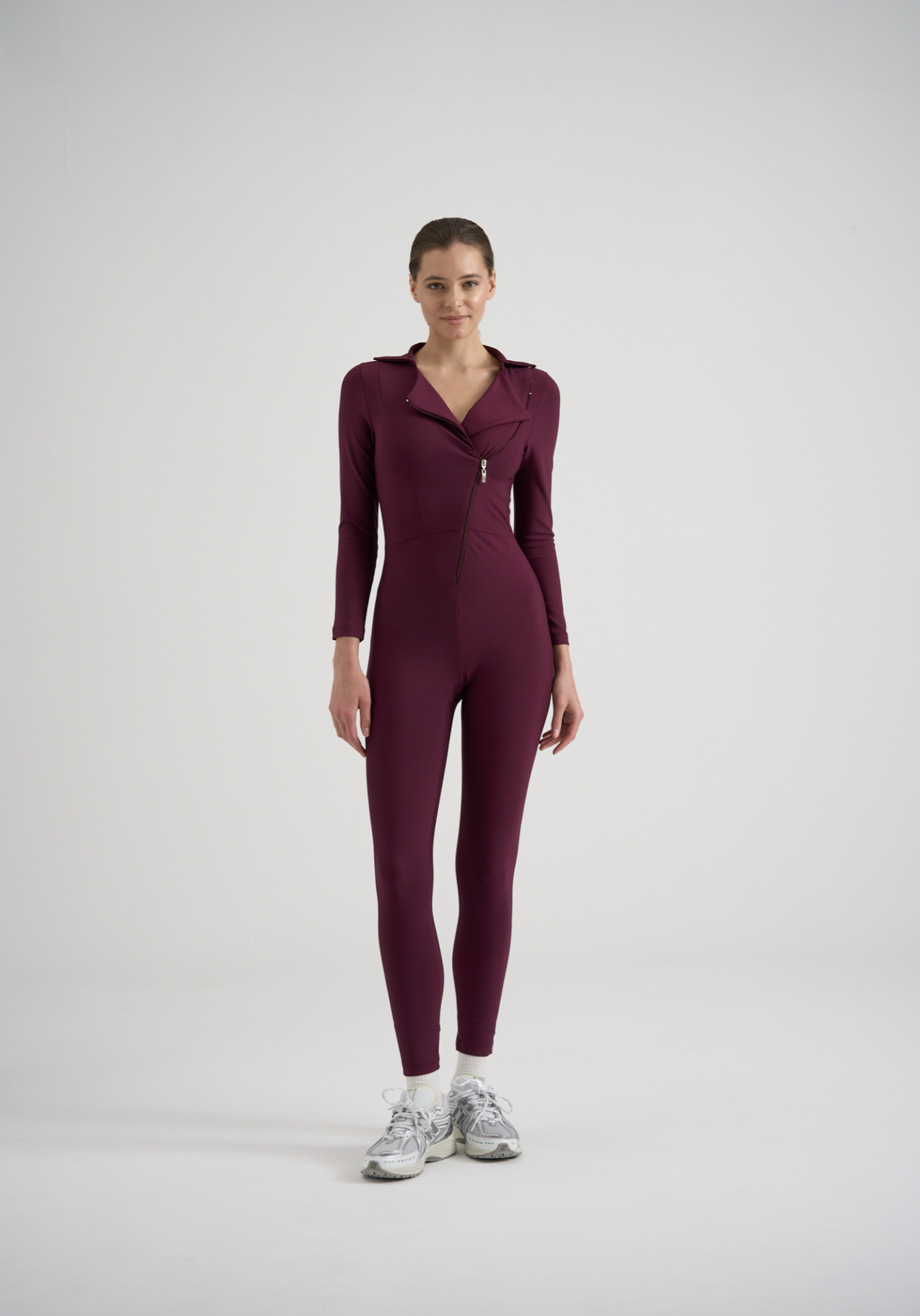 ShadowFit Spor Tulum Mürdüm Renk 2368