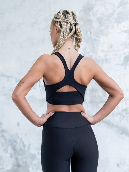 Tül Detaytlı Ekstra Yüksel Bel Spor Tayt 912