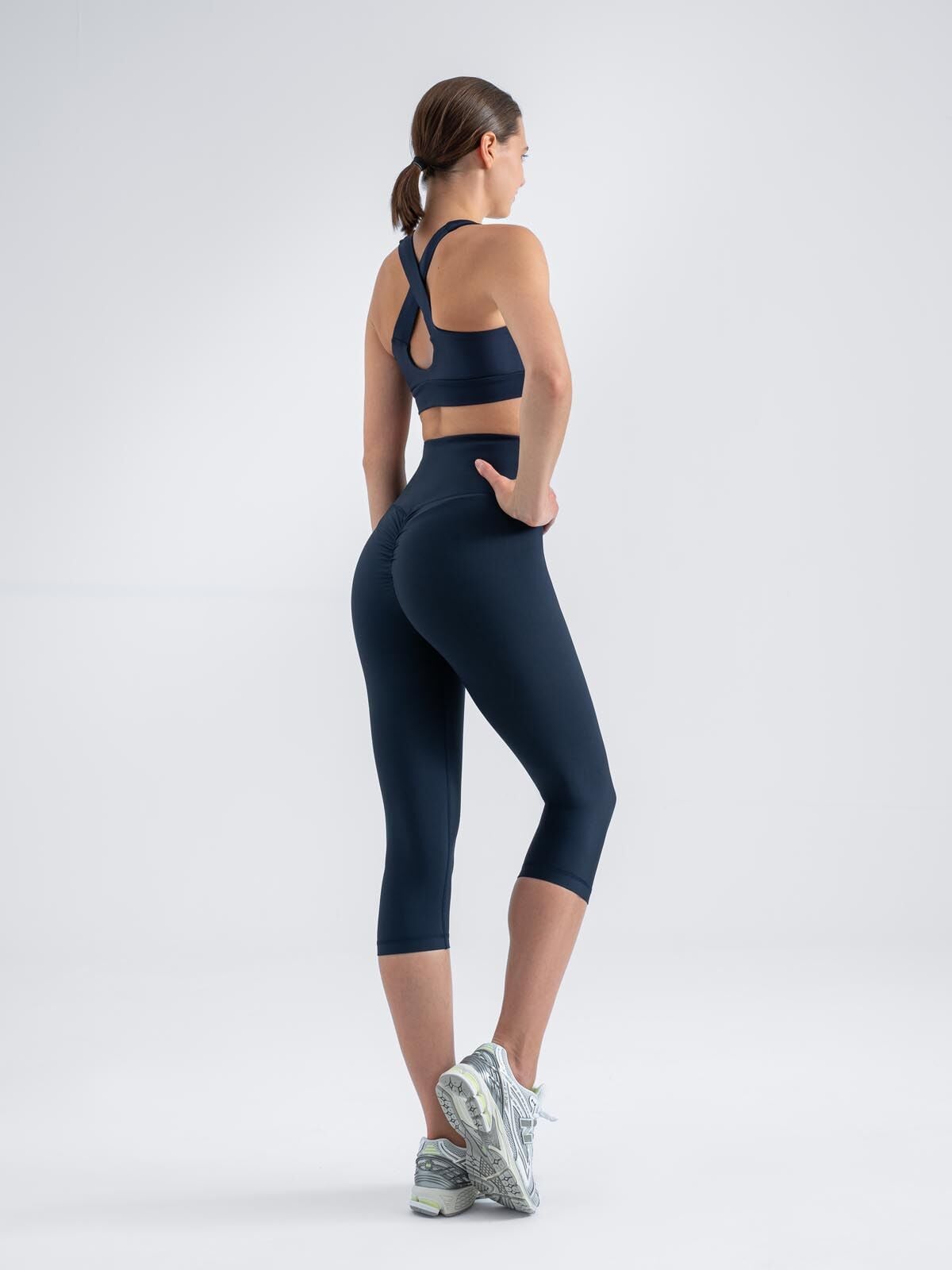 Kapri Scrunch Butt Tayt Lacivert Renk 13132