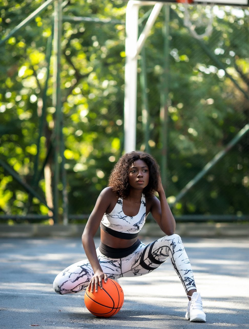 Desenli Ekstra Yüksek Bel Spor Tayt 921