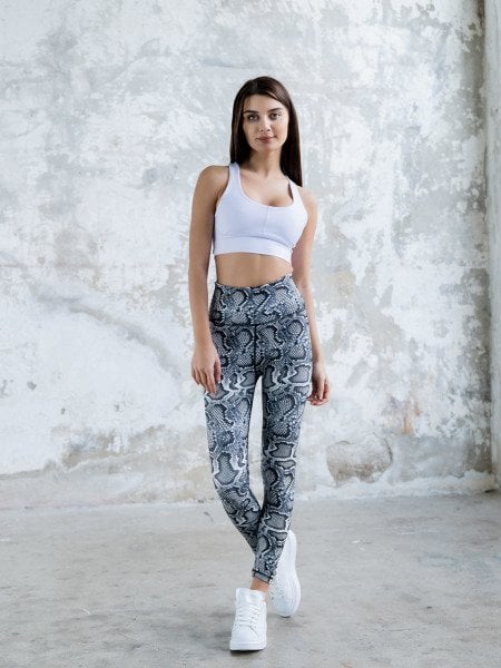 Desenli Spor Tayt Yılan Desen 280