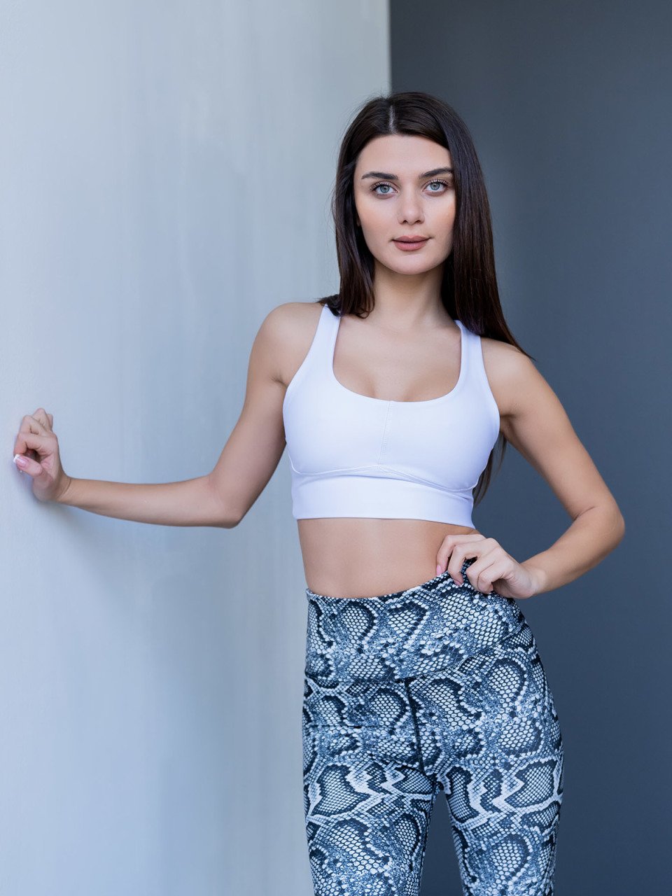 Desenli Spor Tayt Yılan Desen 280