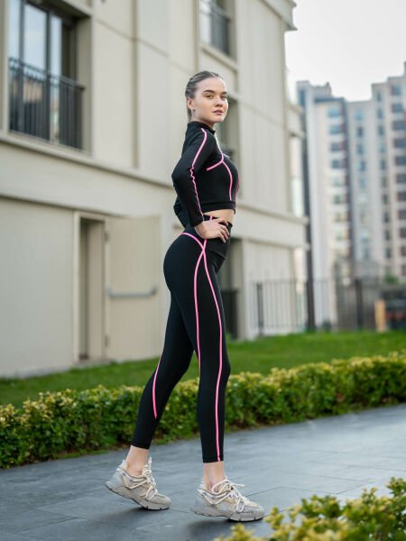 Menton Tayt Neon Pembe Şeritli 366