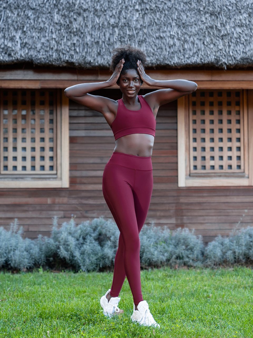 Arkadan Cepli Tayt Bordo Renk 1154