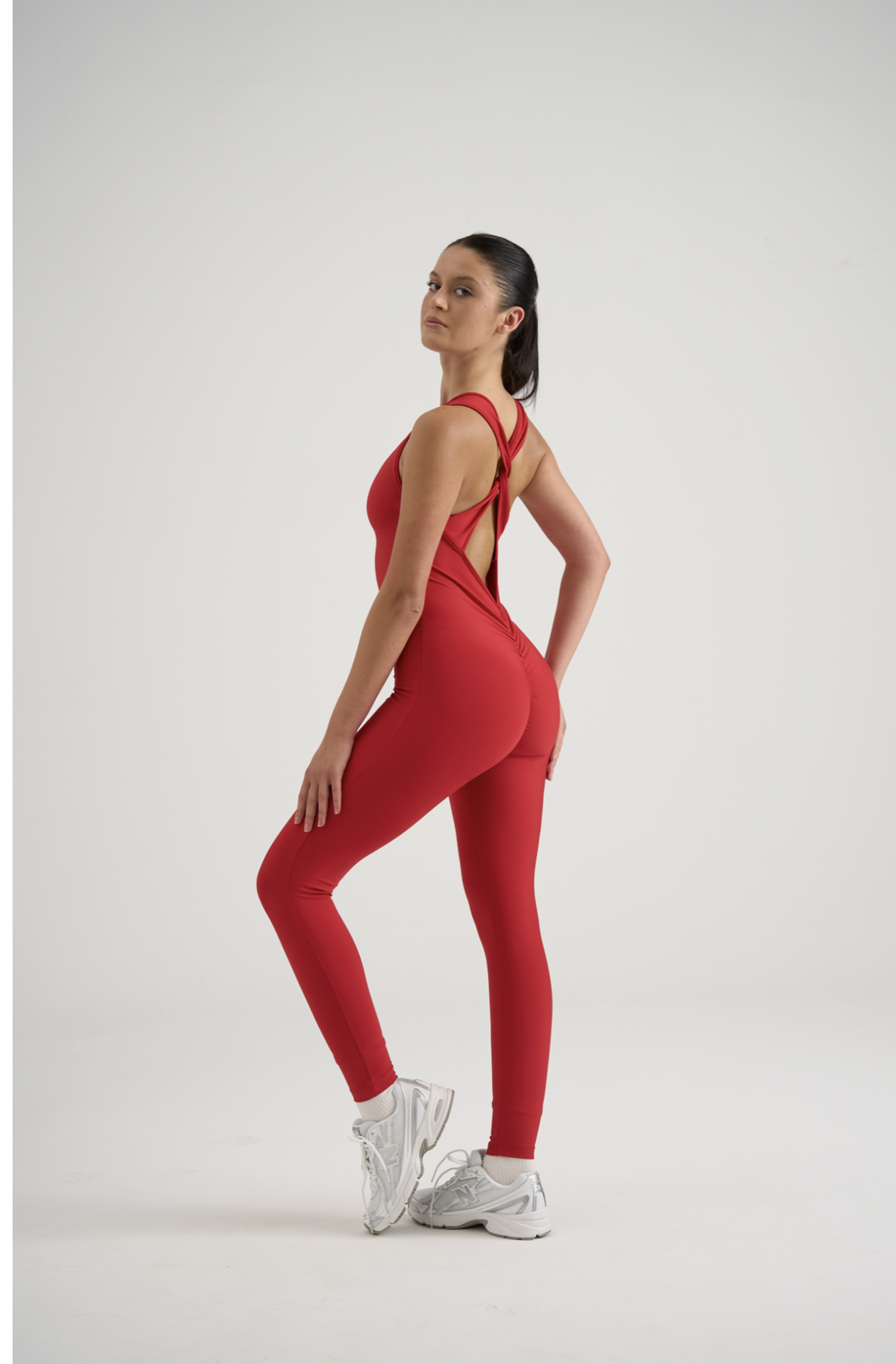 Scrunch Butt Tulum Kırmızı Renk 3606