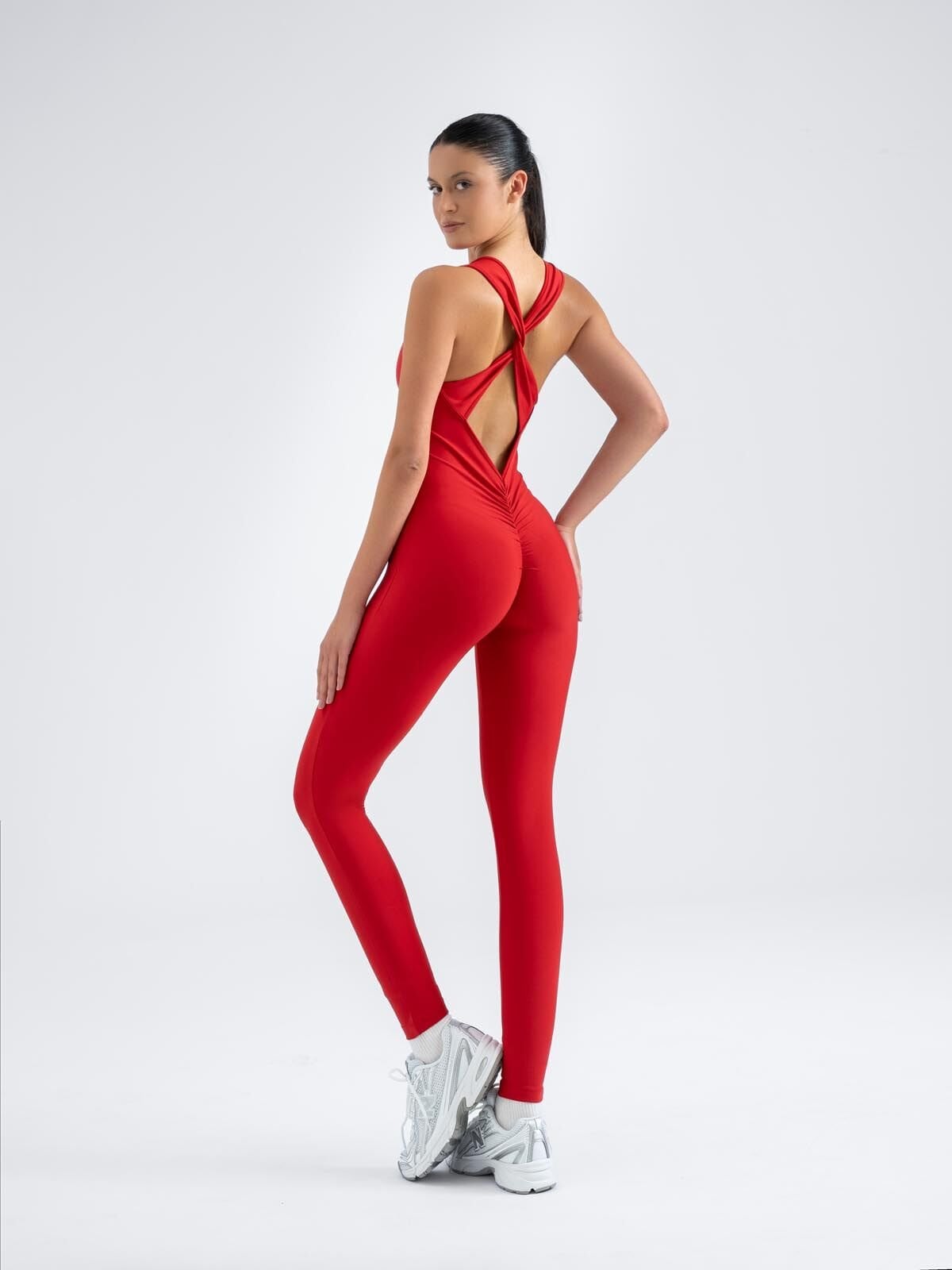 Scrunch Butt Tulum Kırmızı Renk 3606