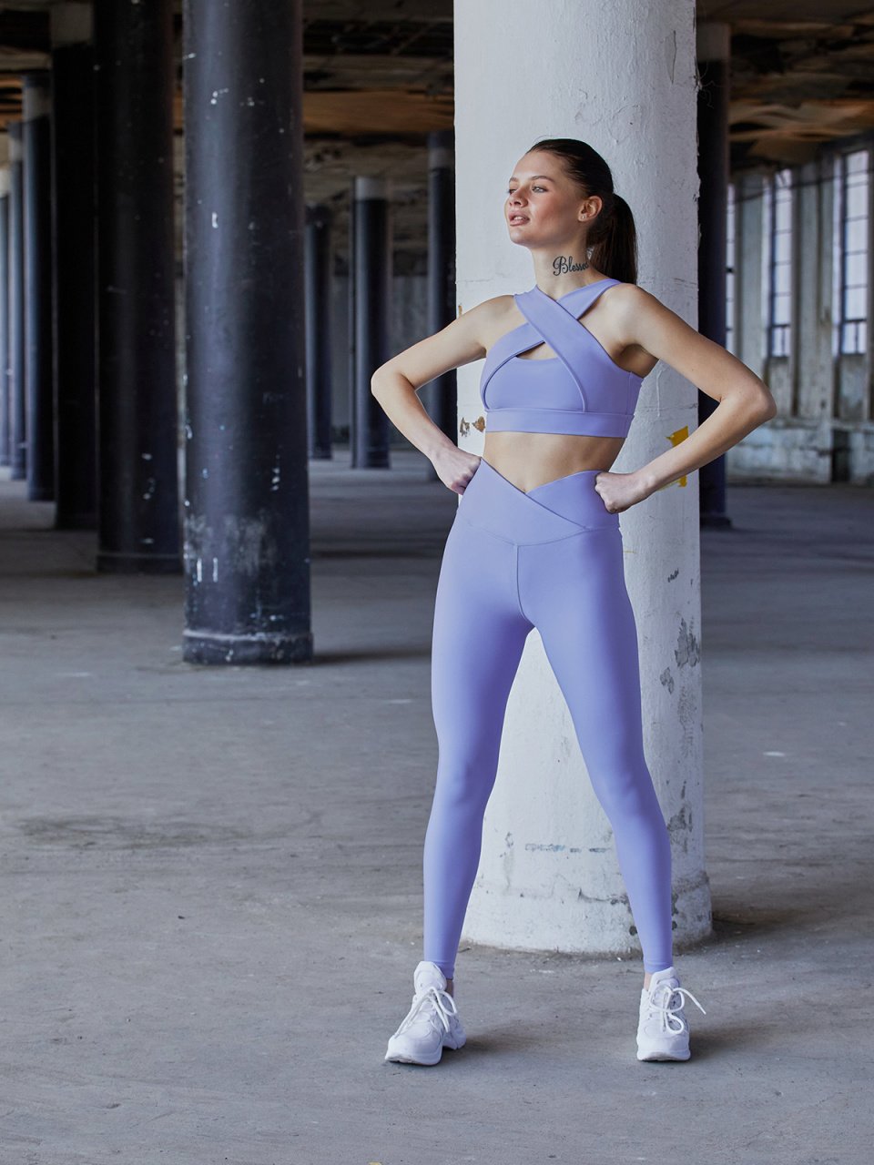 Bel Tasarım Spor Tayt Mavi Renk 1054