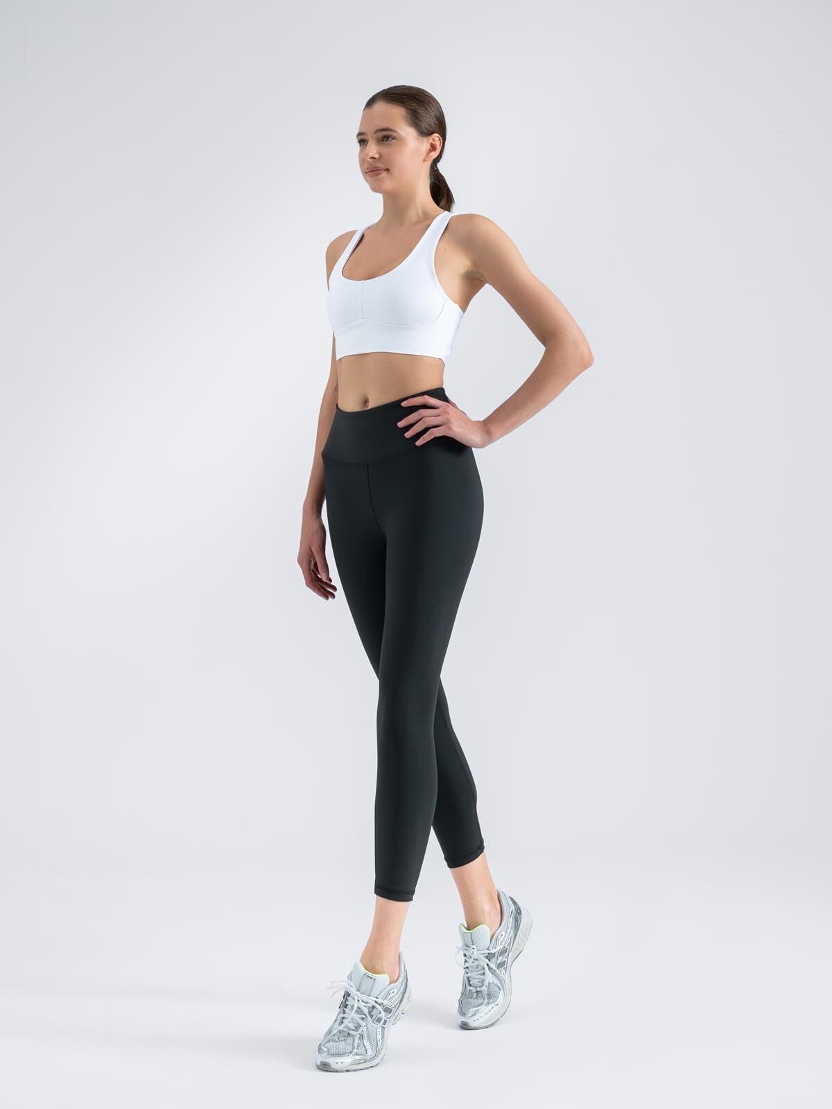 7/8 Spor Tayt Siyah Renk 570
