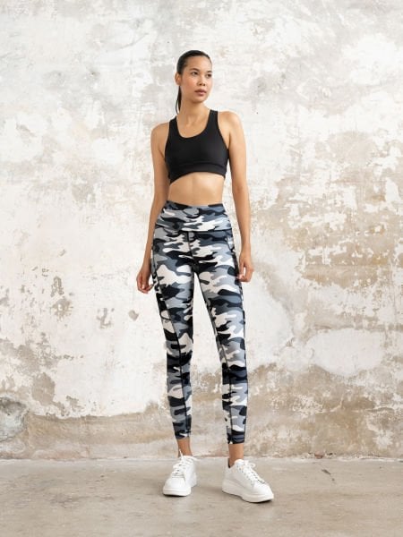 Kamuflaj Cepli Spor Tayt 847
