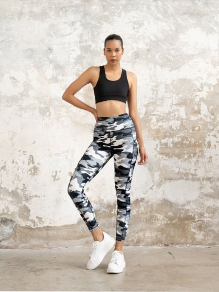 Kamuflaj Cepli Spor Tayt 847