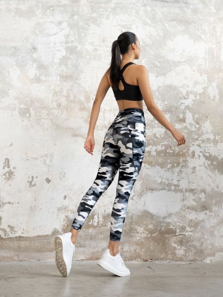 Kamuflaj Cepli Spor Tayt 847