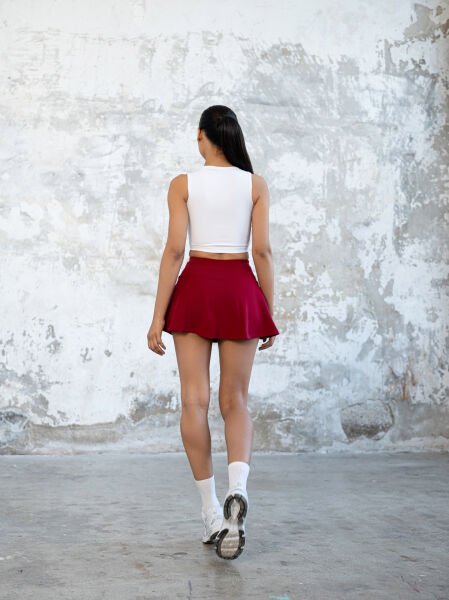 Tenis Eteği Bordo Renk 484
