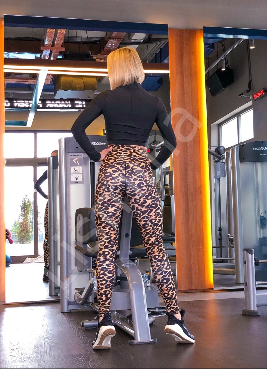 Desenli Ekstra Yüksek Bel Spor Tayt 709