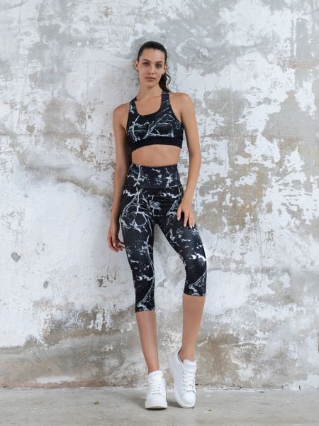Kapri Desenli Spor Tayt 976