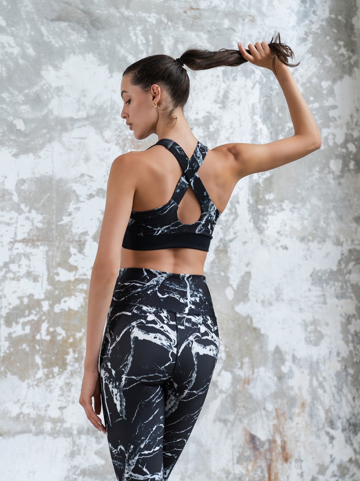 Kapri Desenli Spor Tayt 976