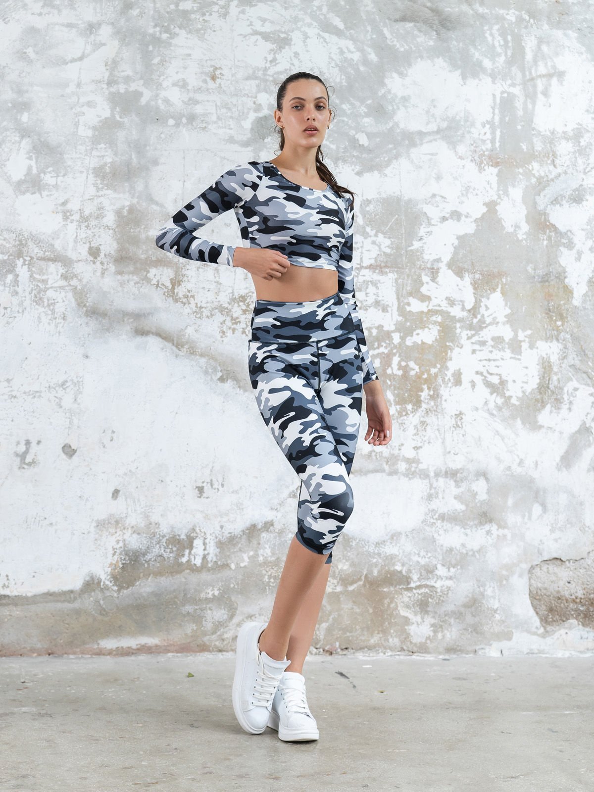 Kapri Spor Tayt Kamuflaj Desen  978