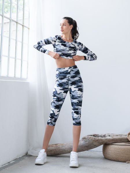 Kapri Spor Tayt Kamuflaj Desen  978