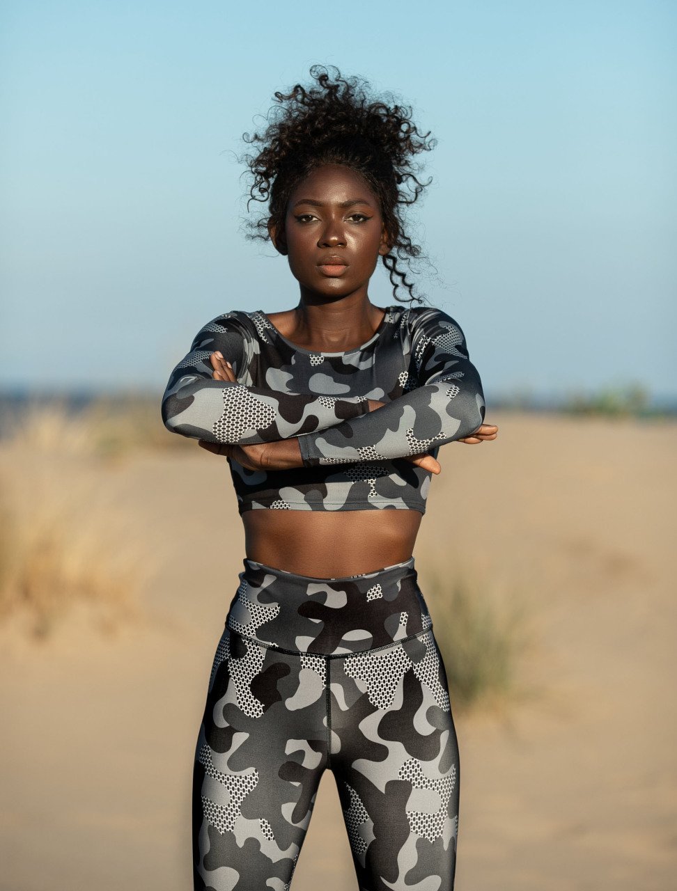 Desenli Ekstra Yüksek Bel Spor Tayt 716