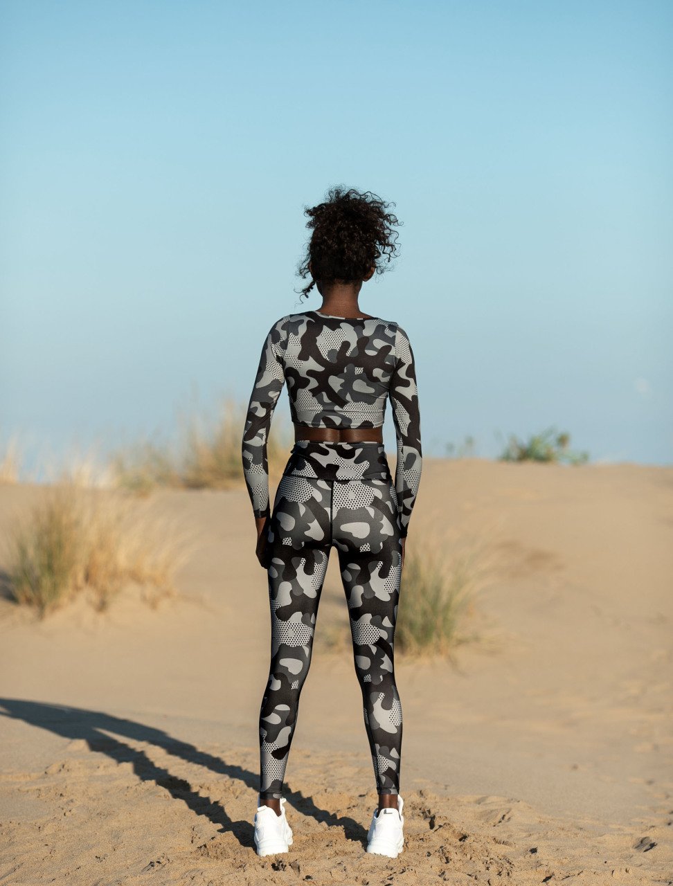 Desenli Ekstra Yüksek Bel Spor Tayt 716