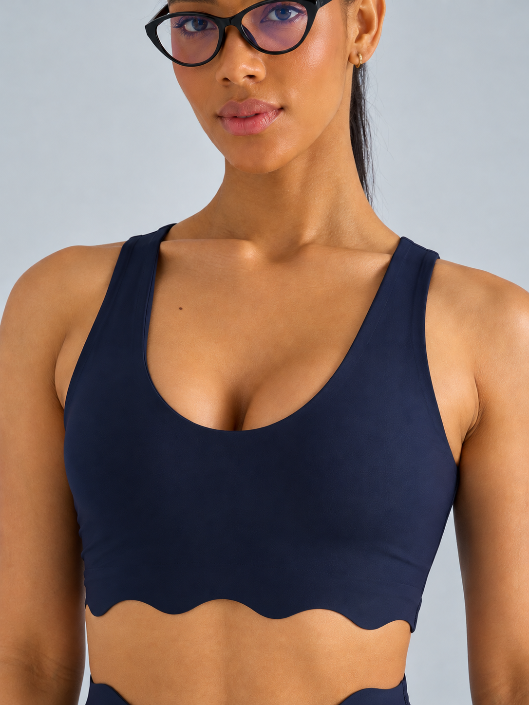 Scollop Spor Bustiyer Lacivert Renk 602