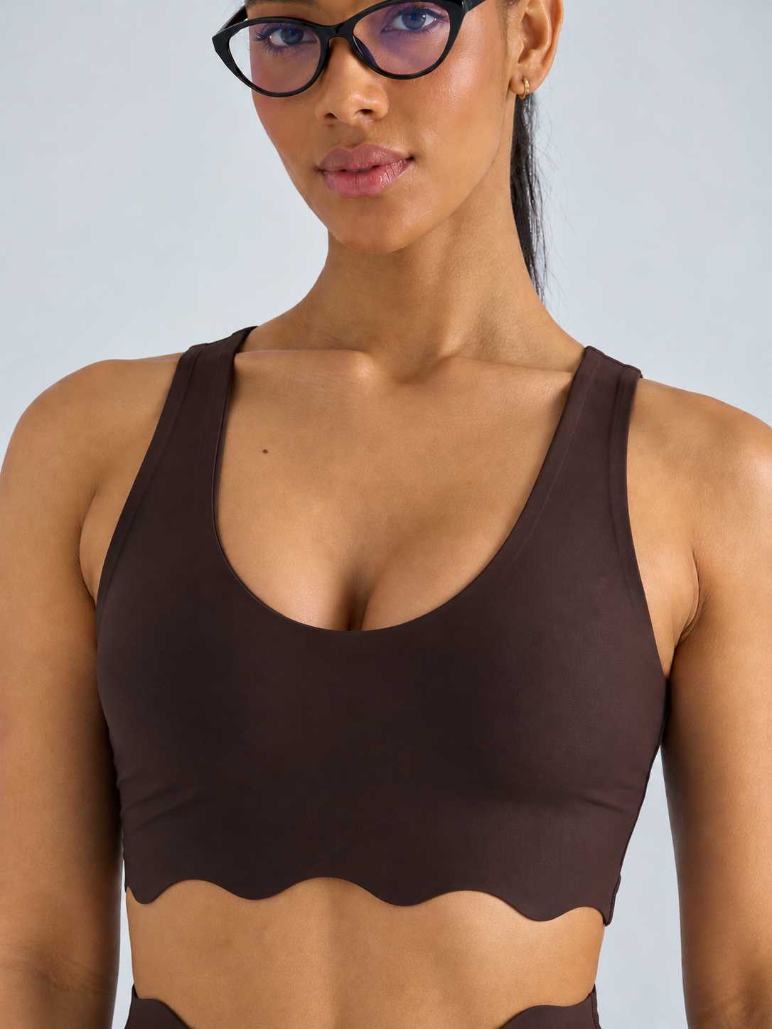 Scollop Spor Bustiyer Kahverengi 601