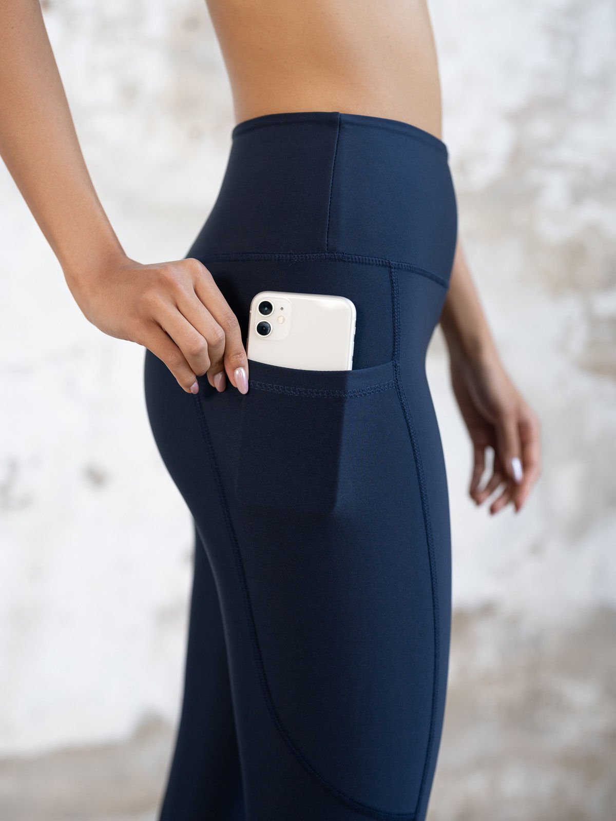 Lacivert Cepli Spor Tayt 988