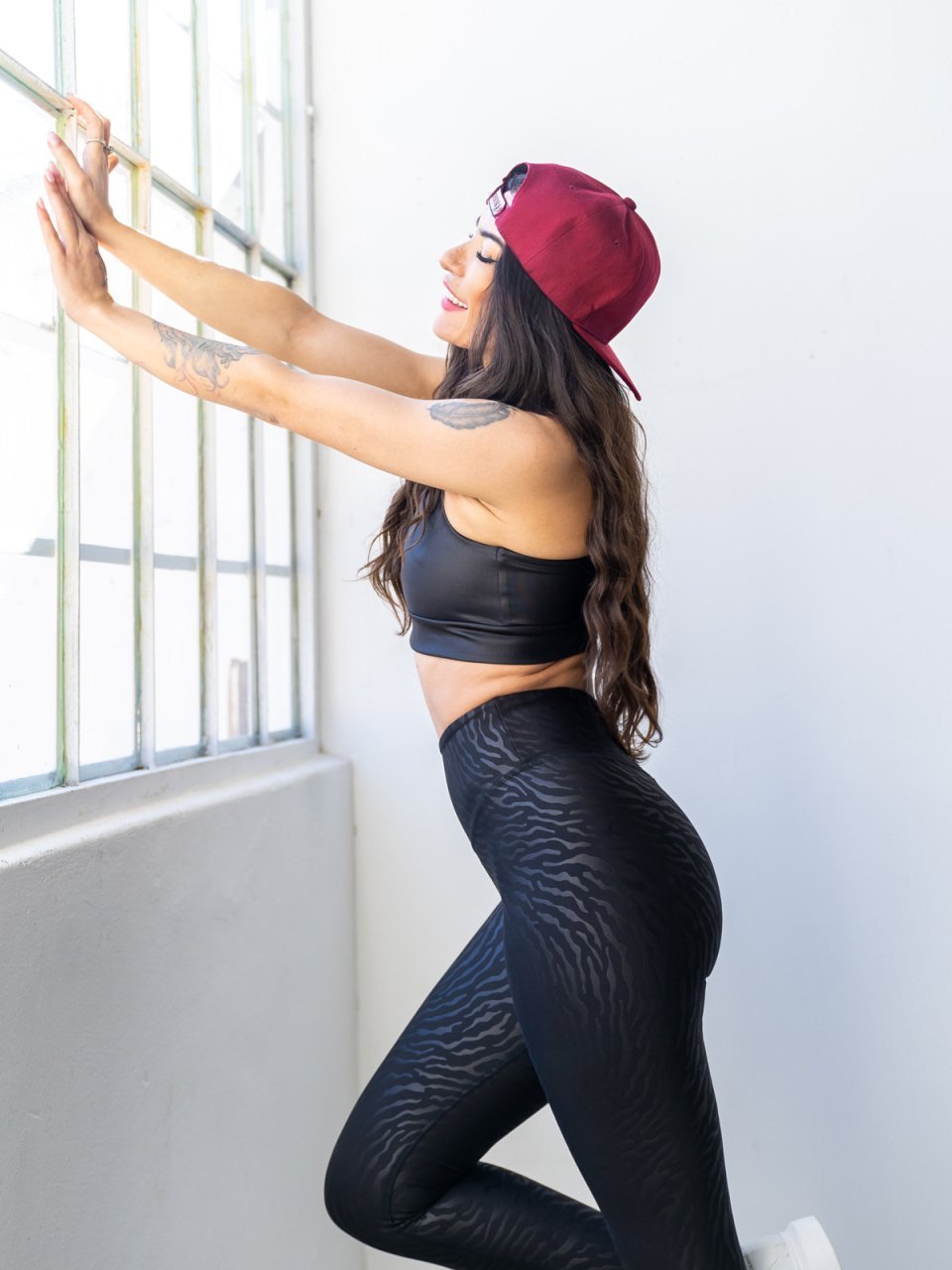 Deri Görünümlü Tayt 1194