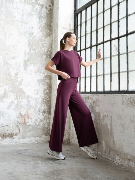 Yoga Pantalonu Mürdüm Rengi 506