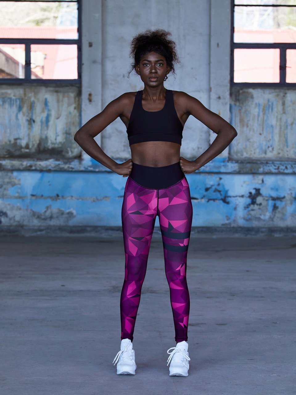 Desenli Ekstra Yüksek Bel Spor Tayt 735